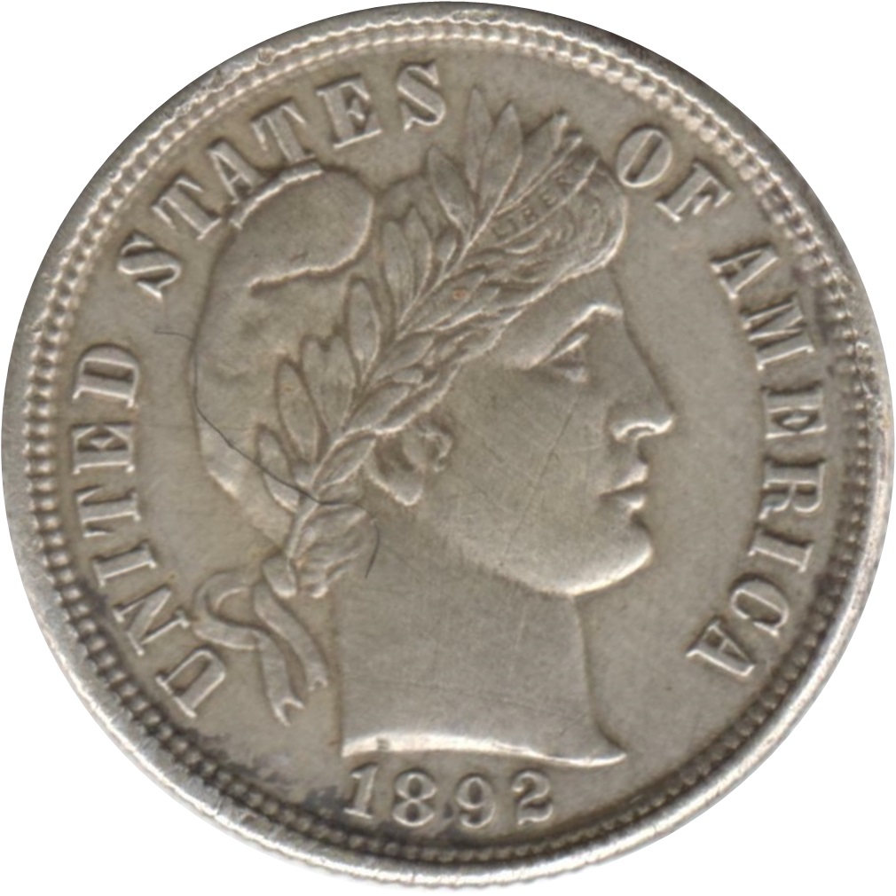 1892-Barber-Liberty-Head-Dime-#2